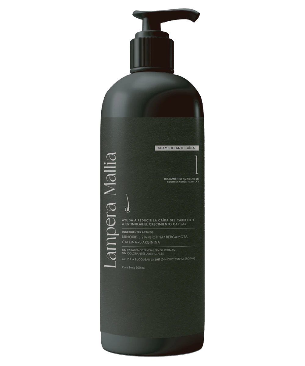 3-PACK Shampoo Recuperador Capilar con Minoxidil al 2%, Biotina y Cafeína tratamiento para 6 meses