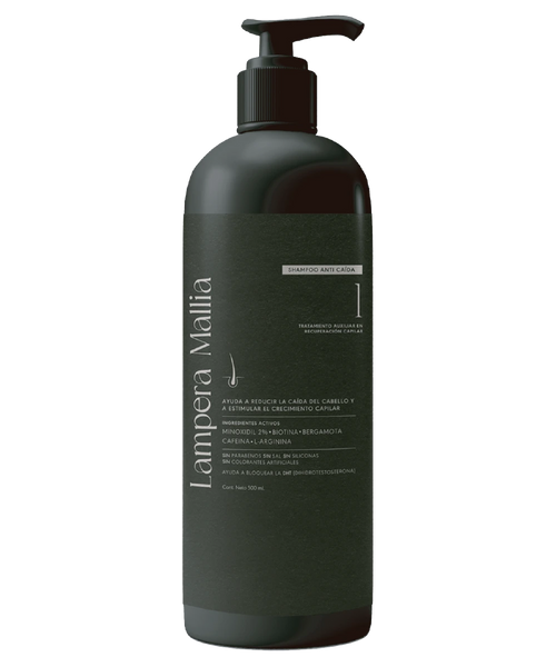 3-PACK Shampoo Recuperador Capilar con Minoxidil al 2%, Biotina y Cafeína tratamiento para 6 meses